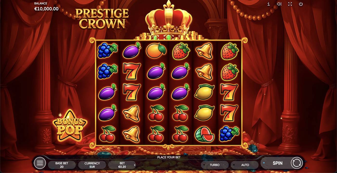 Prestige Crown: image of main menu