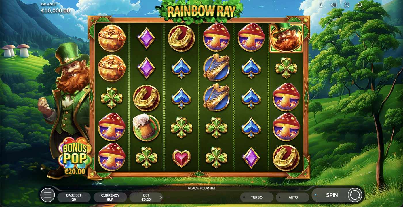 Rainbow Ray: image of main menu