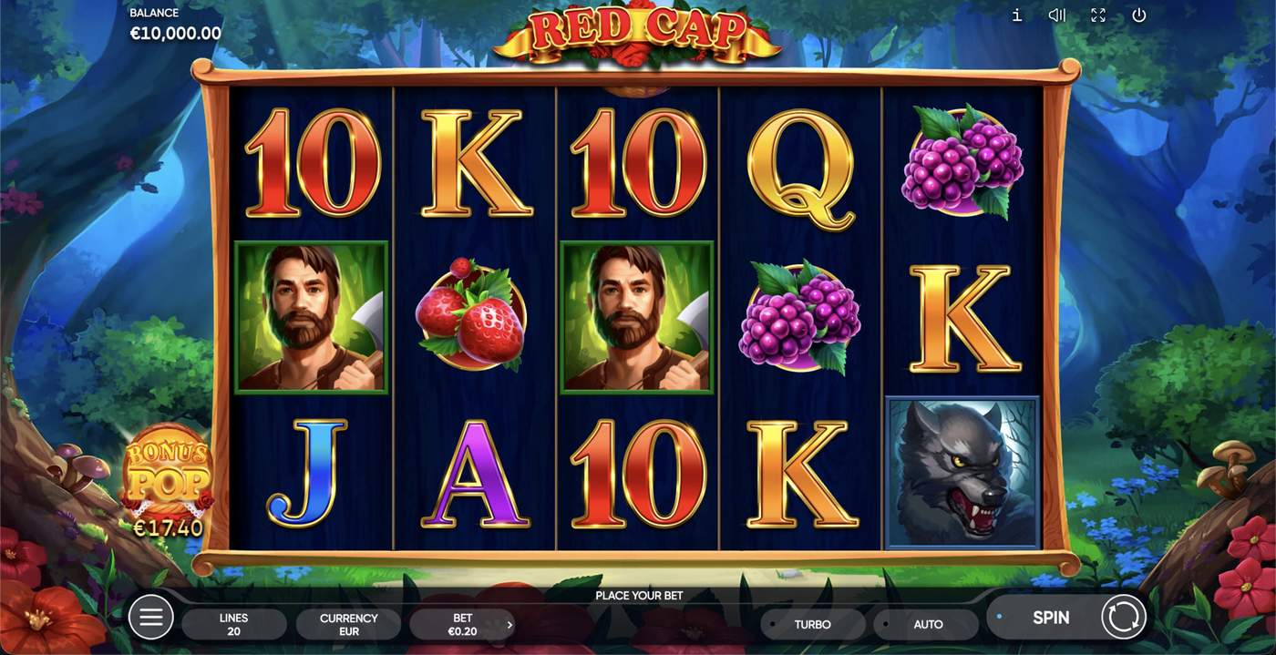 Red Cap: image of main menu