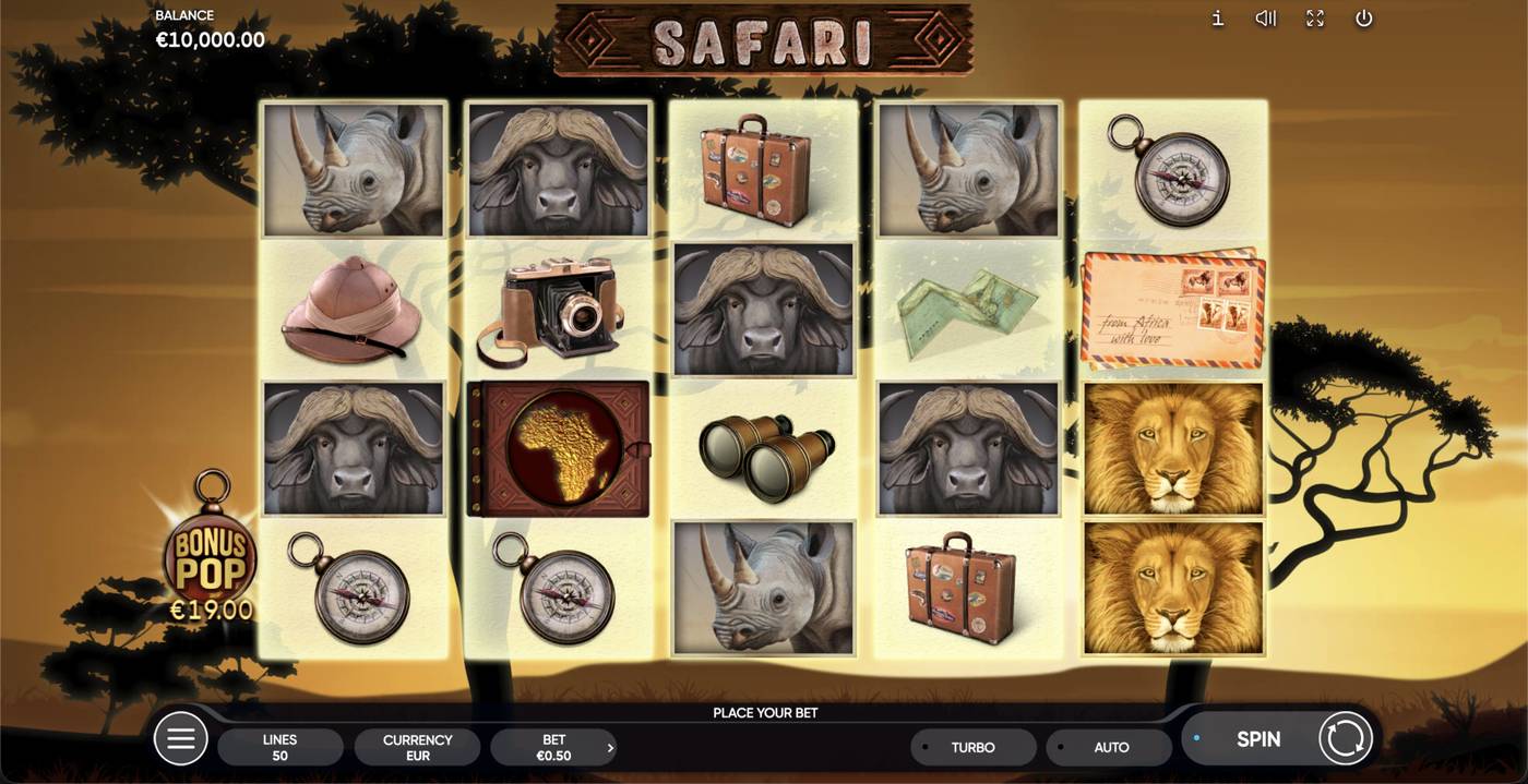 Safari: image of main menu