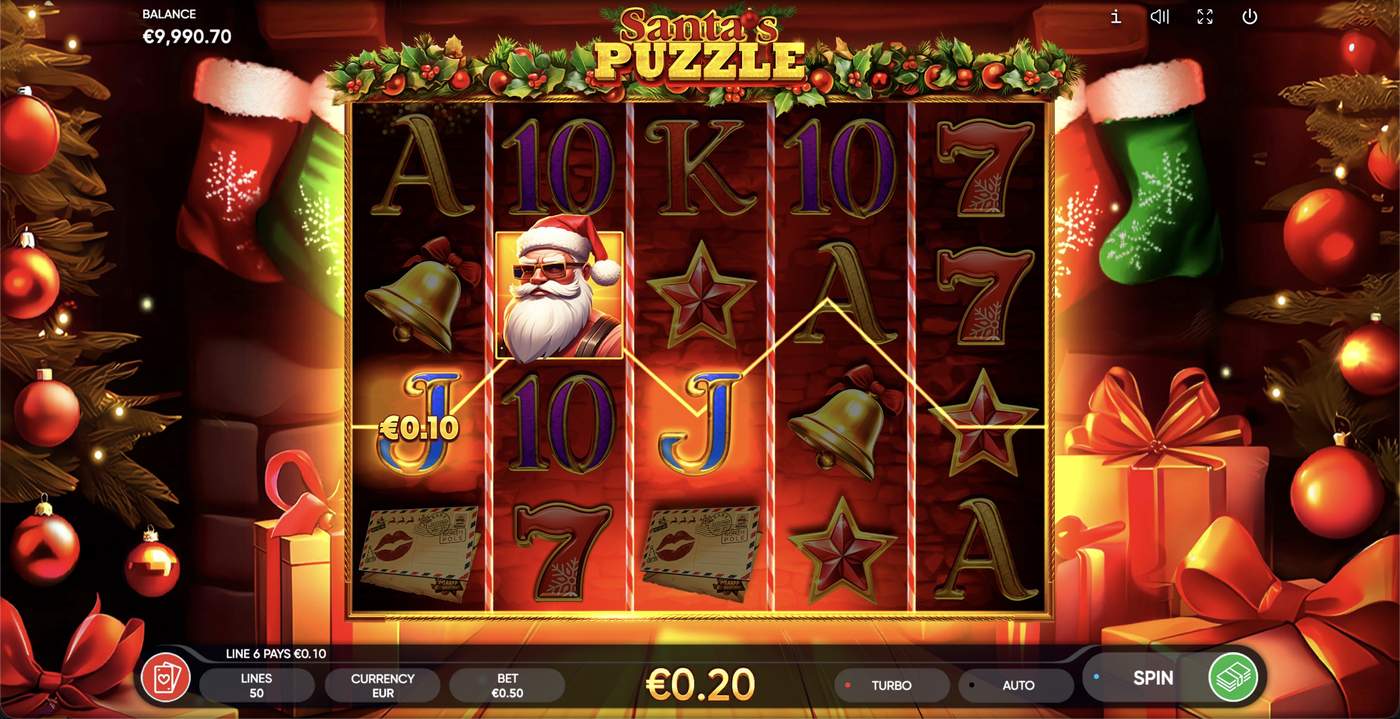 Santa's Puzzle: image of winning