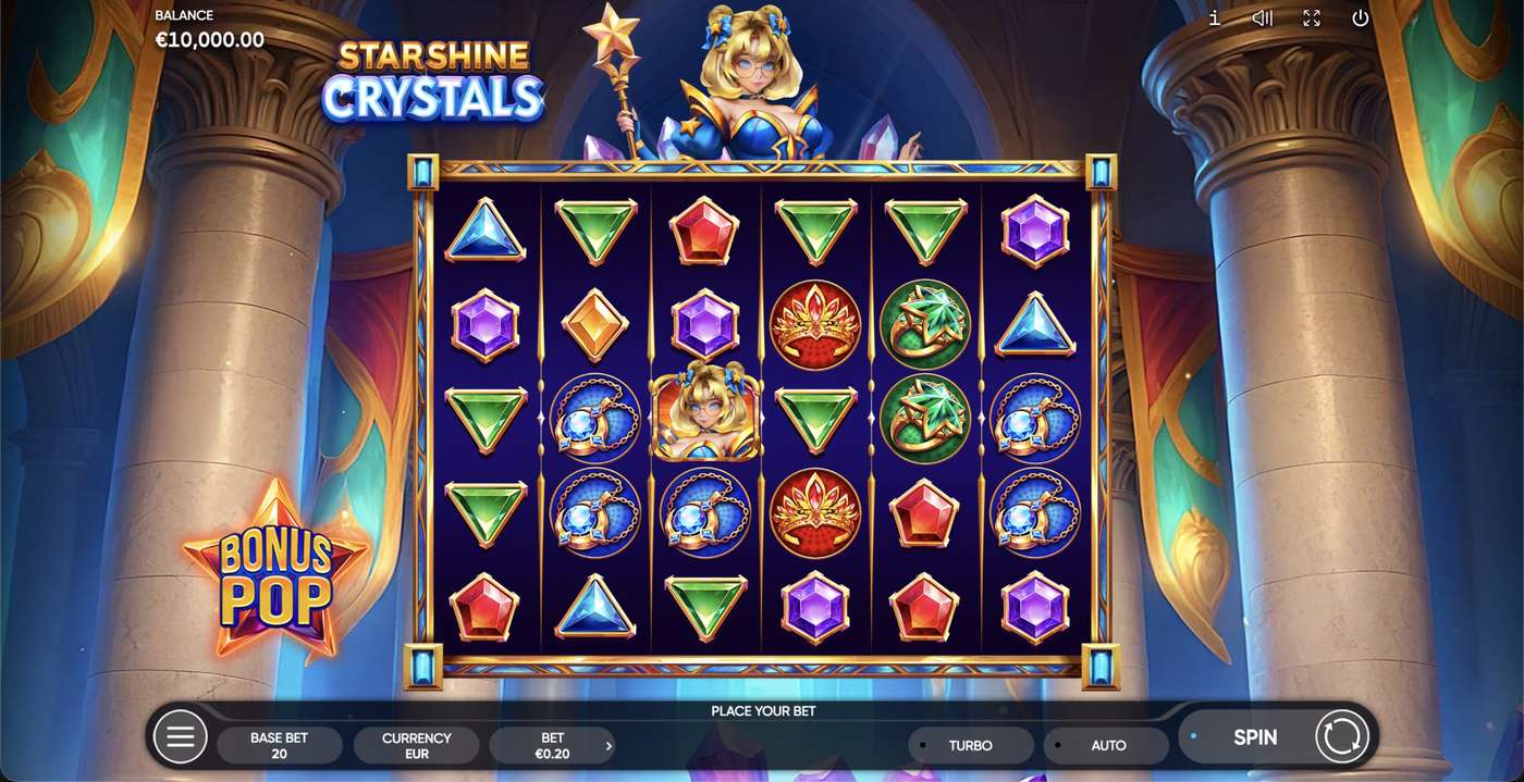 Starshine Crystals: image of main menu