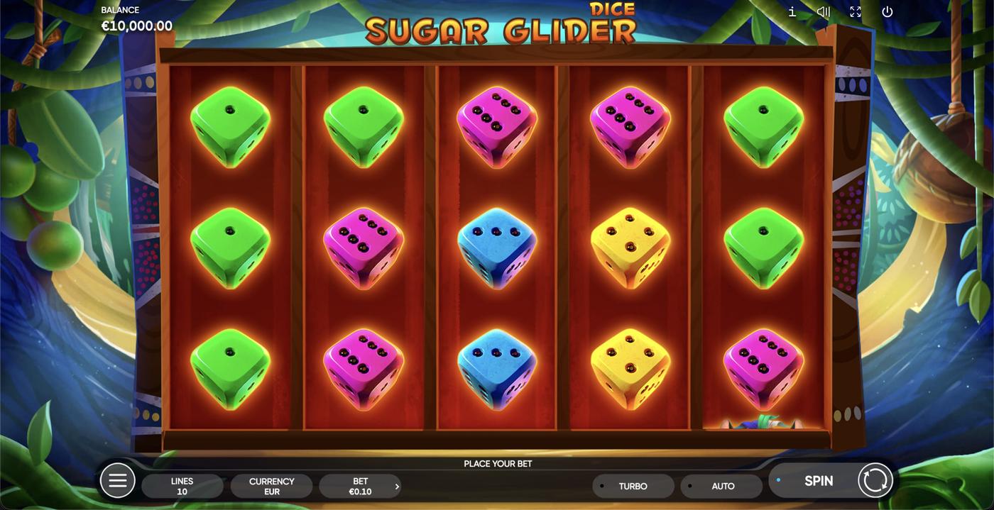 Sugar Glider Dice: image of main menu