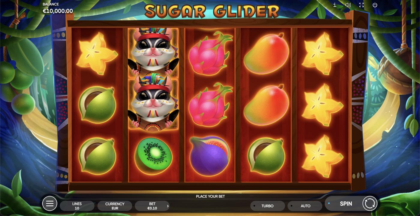 Sugar Glider: image of main menu