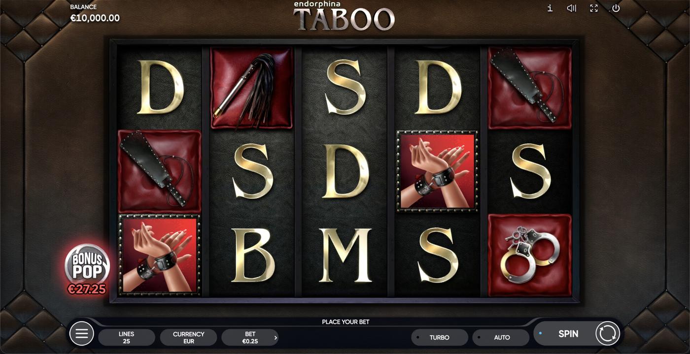 Taboo: image of main menu