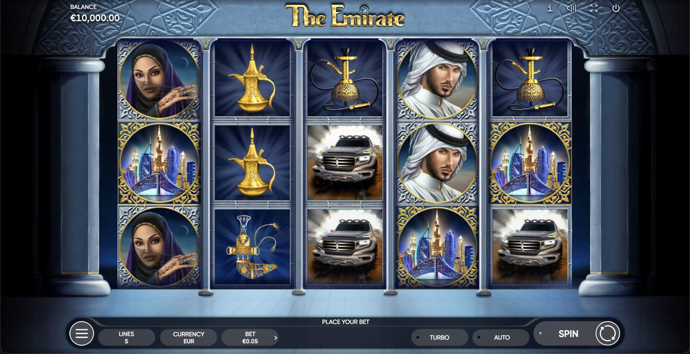 The Emirate: image of main menu