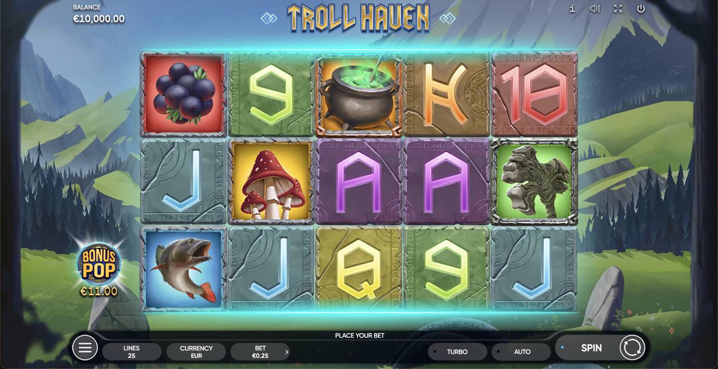 Troll Haven: image of main menu