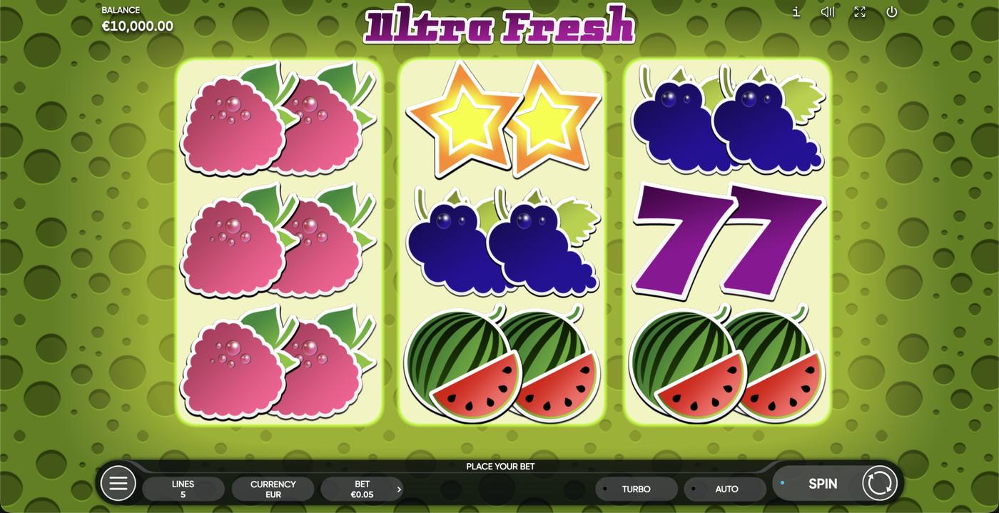 Ultra Fresh: image of main menu