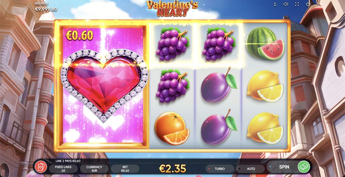 Valentine's Heart: image of winning