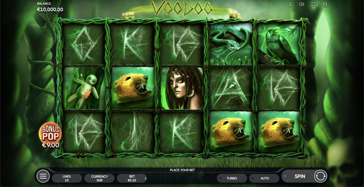 Voodoo: image of main menu