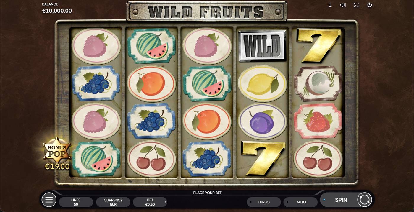 Wild Fruits: image of main menu