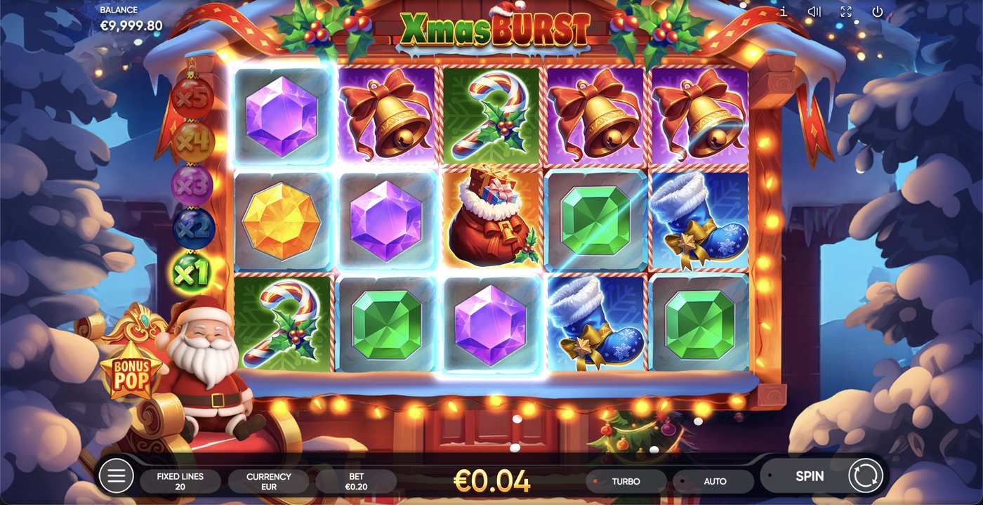 Xmas Burst: image of winning