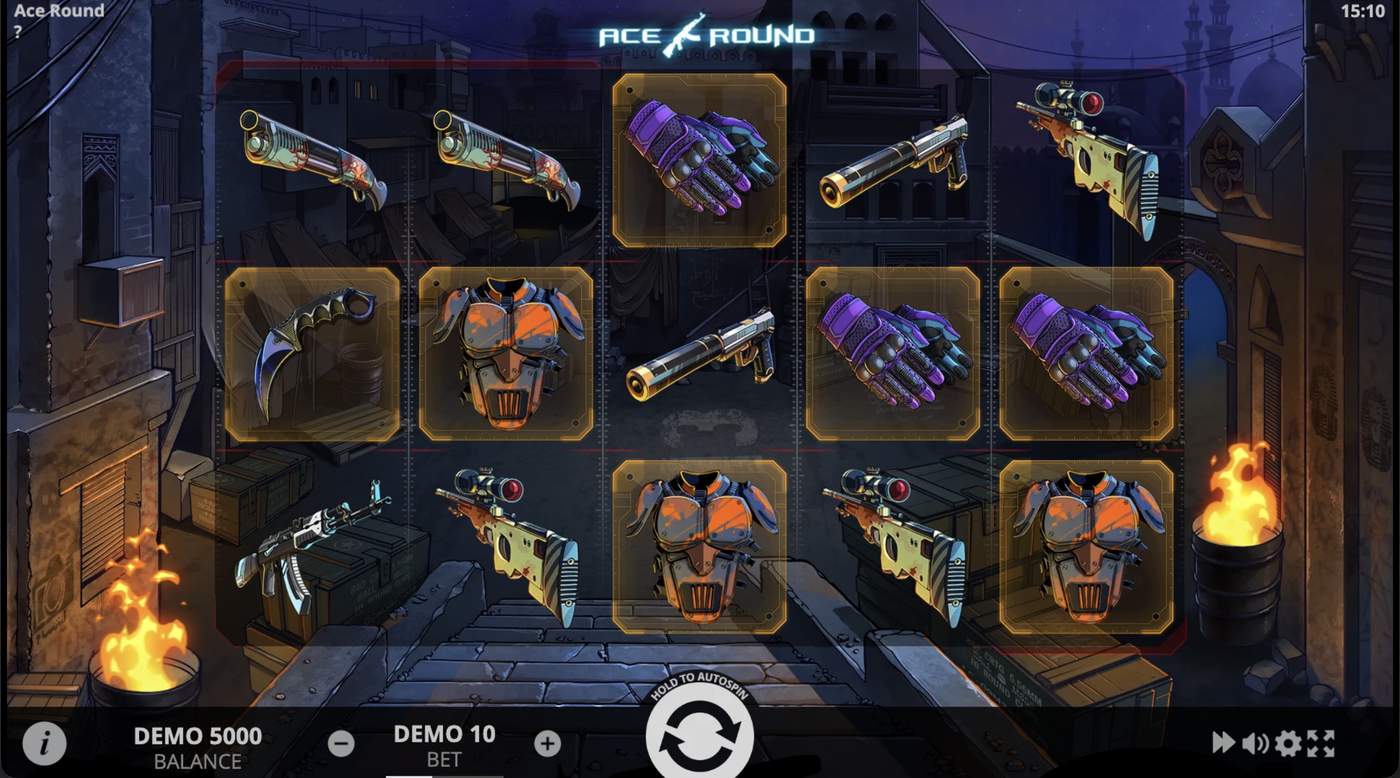 Ace Round: image of main menu