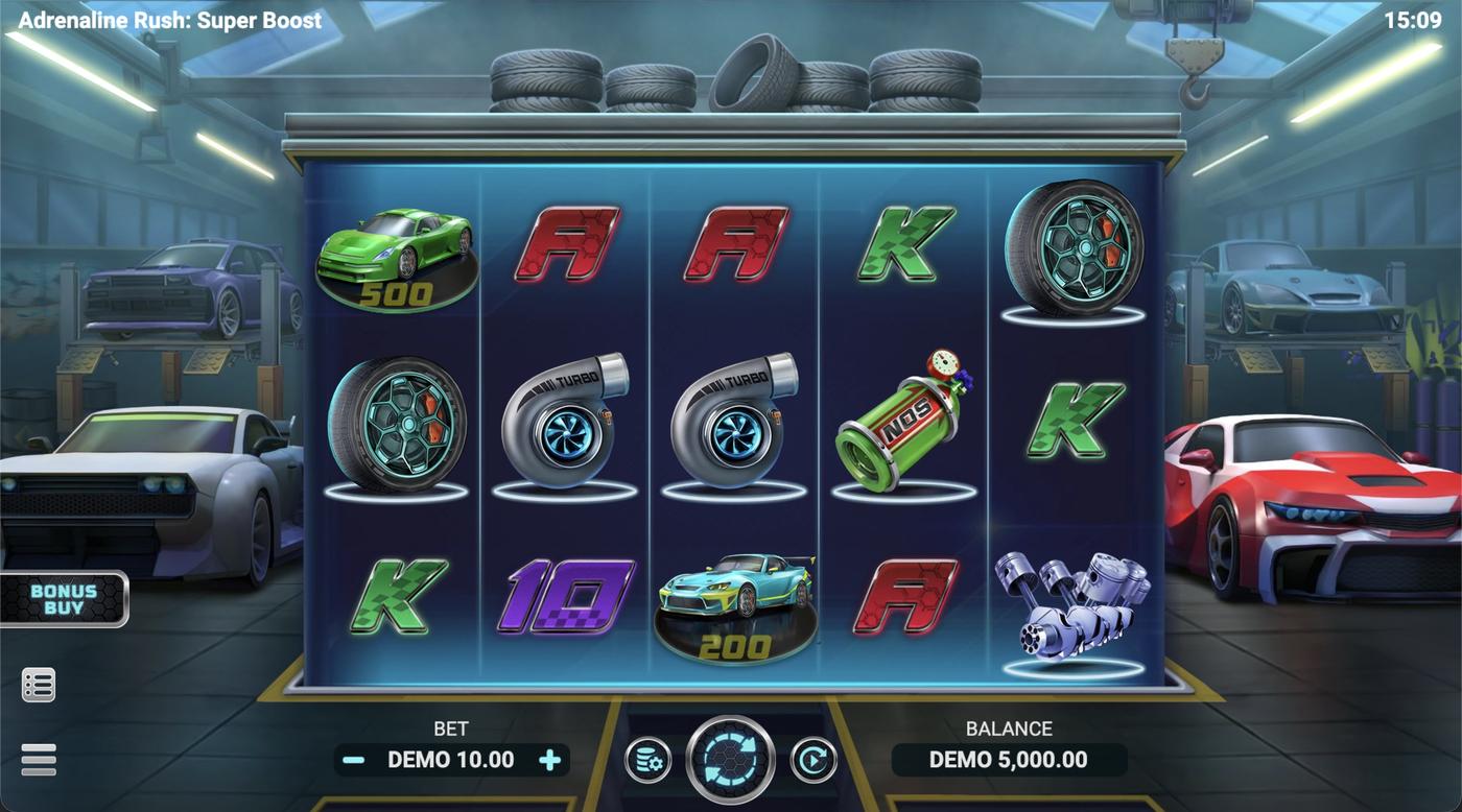 Adrenaline Rush: Super Boost: image of main menu