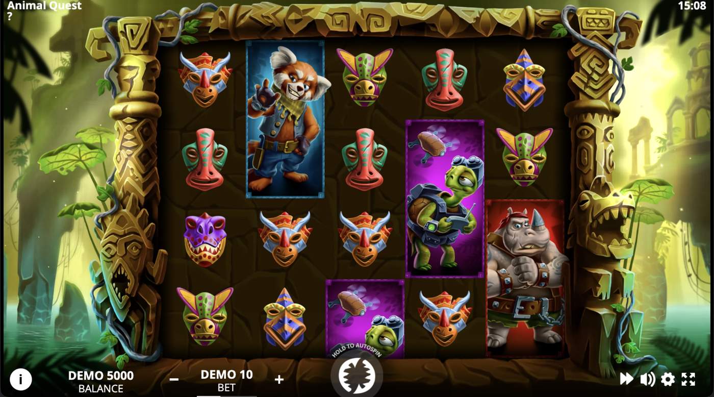 Animal Quest: image of main menu