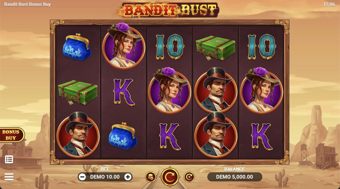Bandit Bust Bonus Buy: image of main menu
