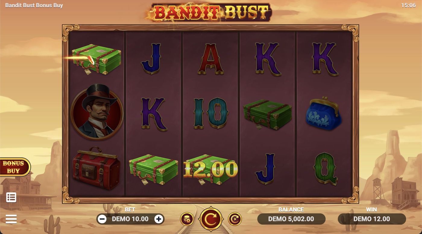 Bandit Bust Bonus Buy: image of winning