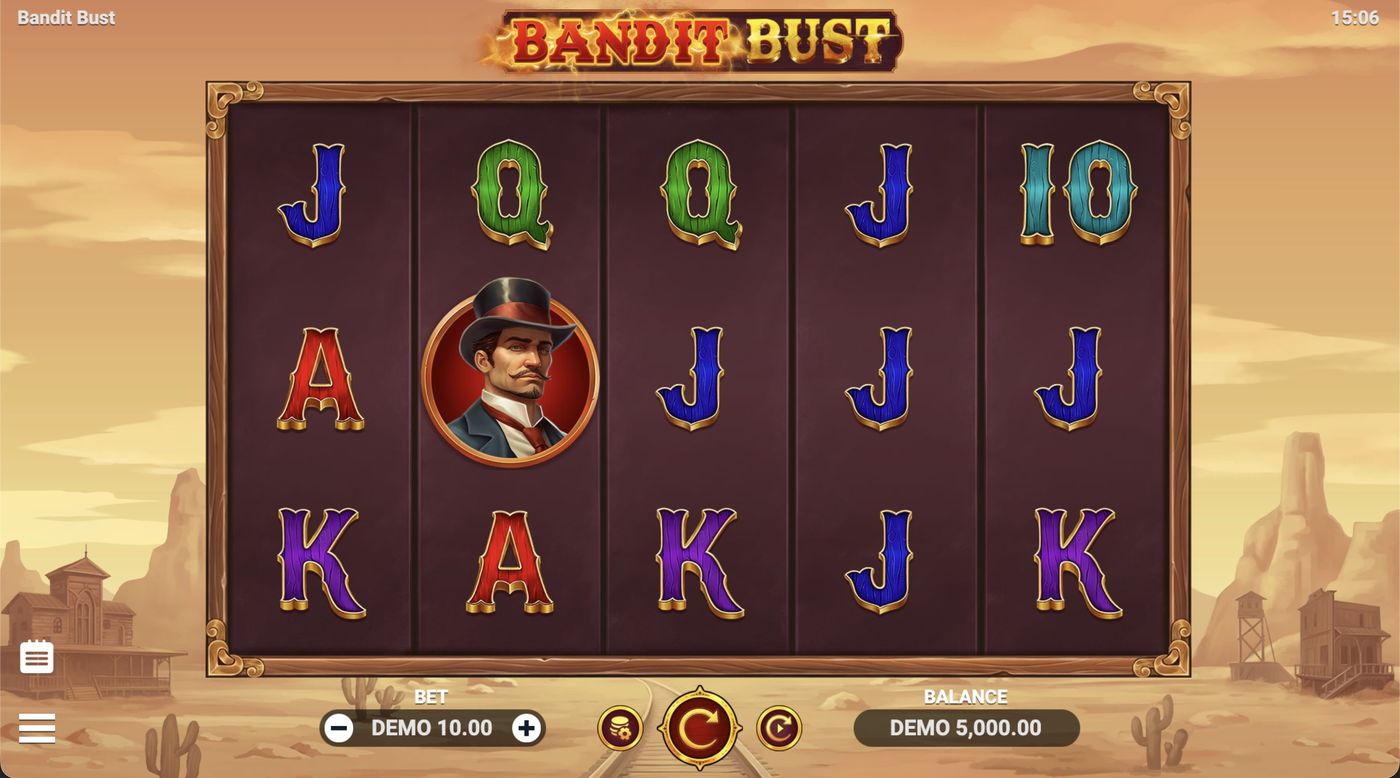 Bandit Bust: image of main menu