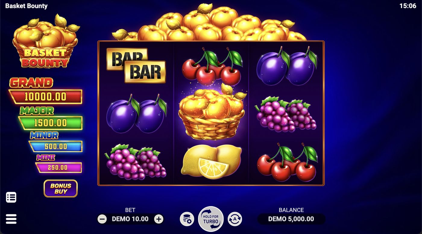 Basket Bounty: image of main menu