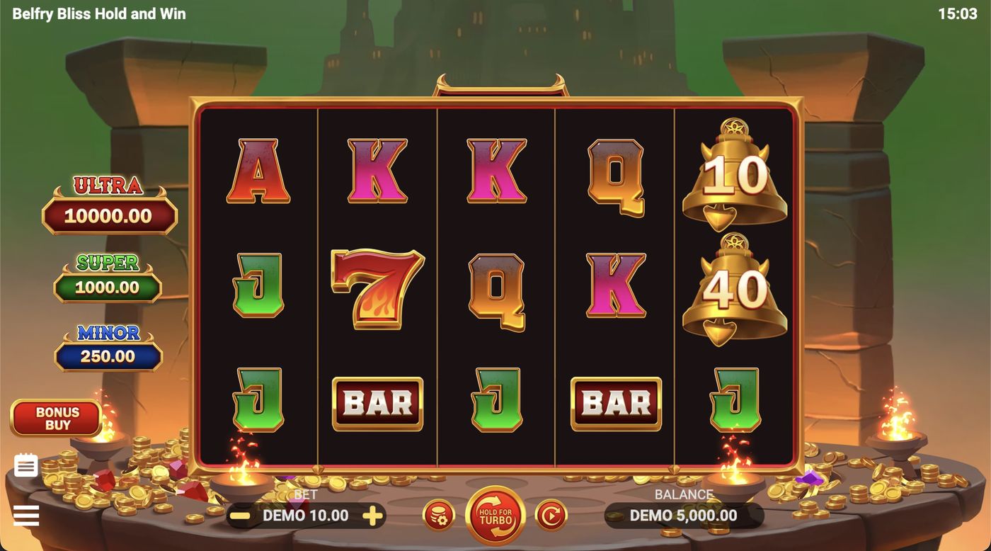 Belfry Bliss Hold & Win: image of main menu