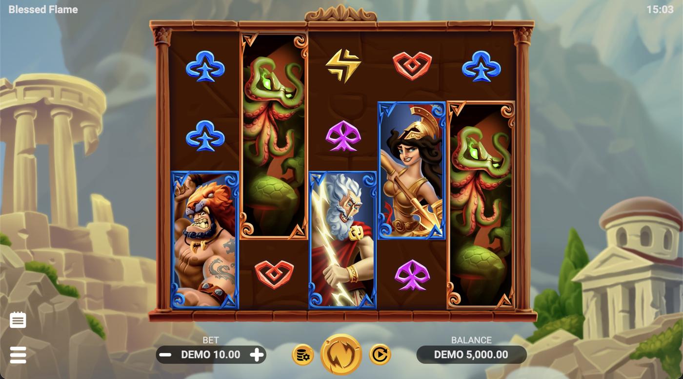 Blessed Flame: image of main menu