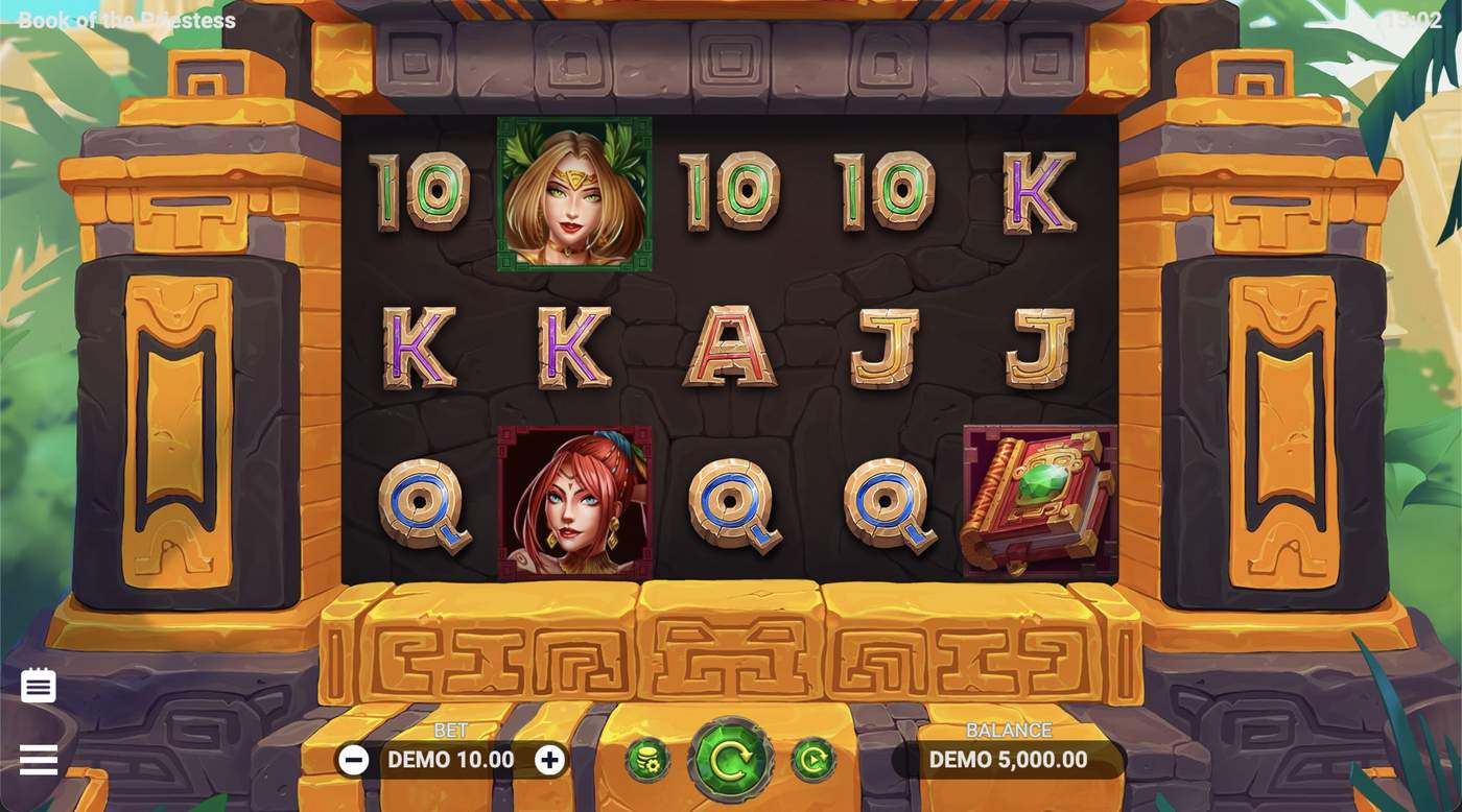Book of the Priestess: image of main menu