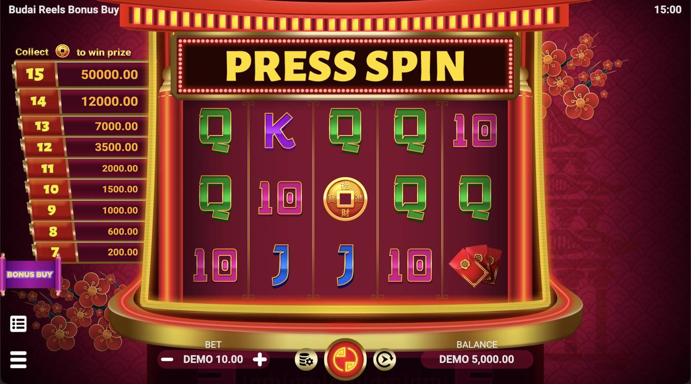 Budai Reels Bonus Buy: image of main menu