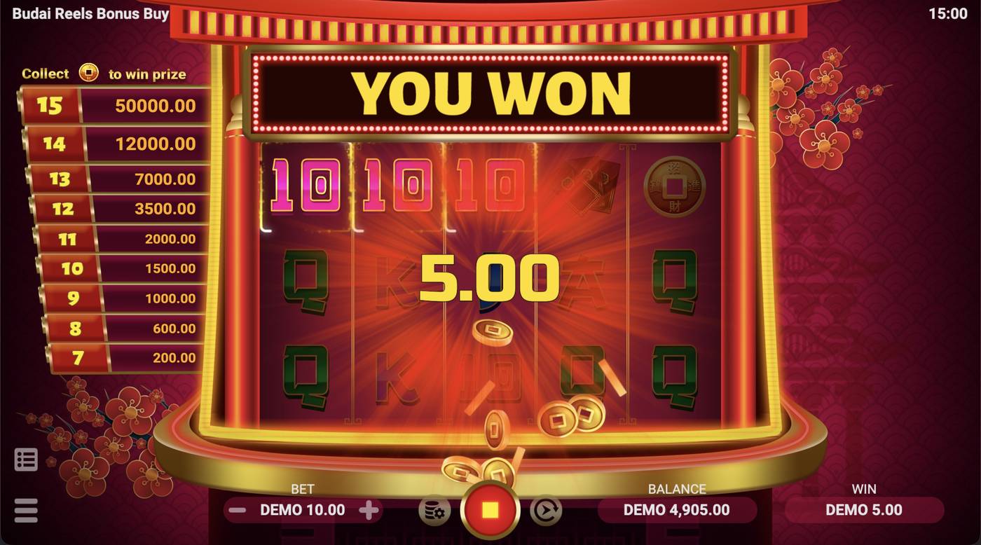 Budai Reels Bonus Buy: image of winning