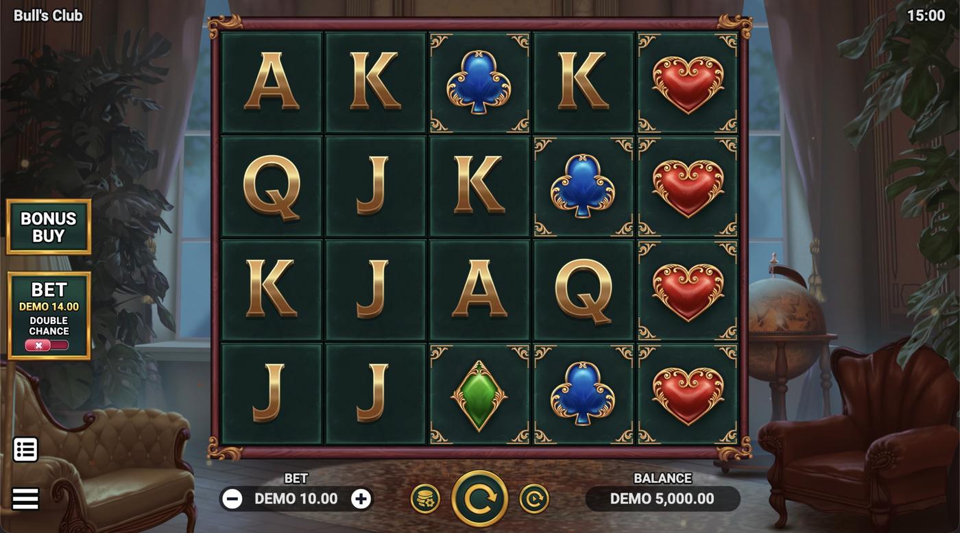 Bull’s Club: image of main menu