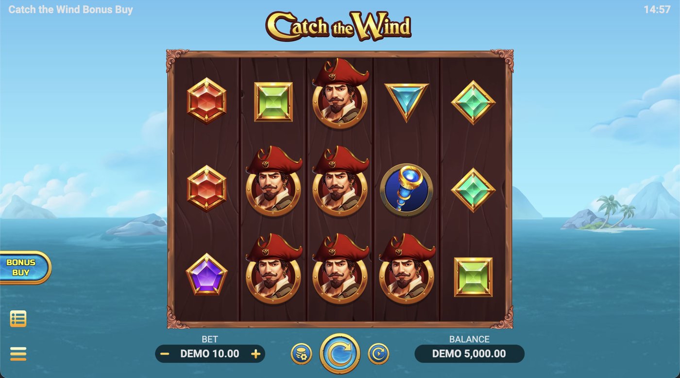 Catch the Wind Bonus Buy: image of main menu