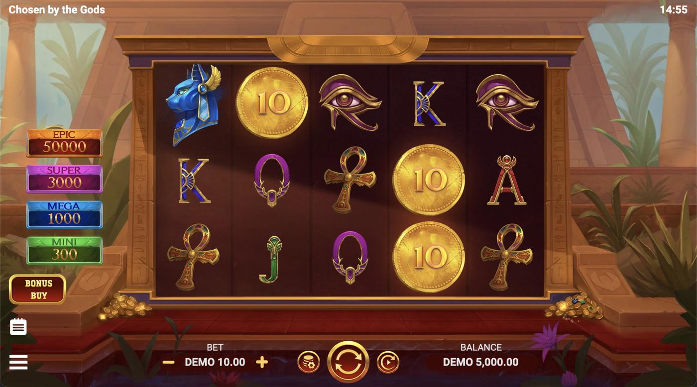 Chosen by the Gods: image of main menu