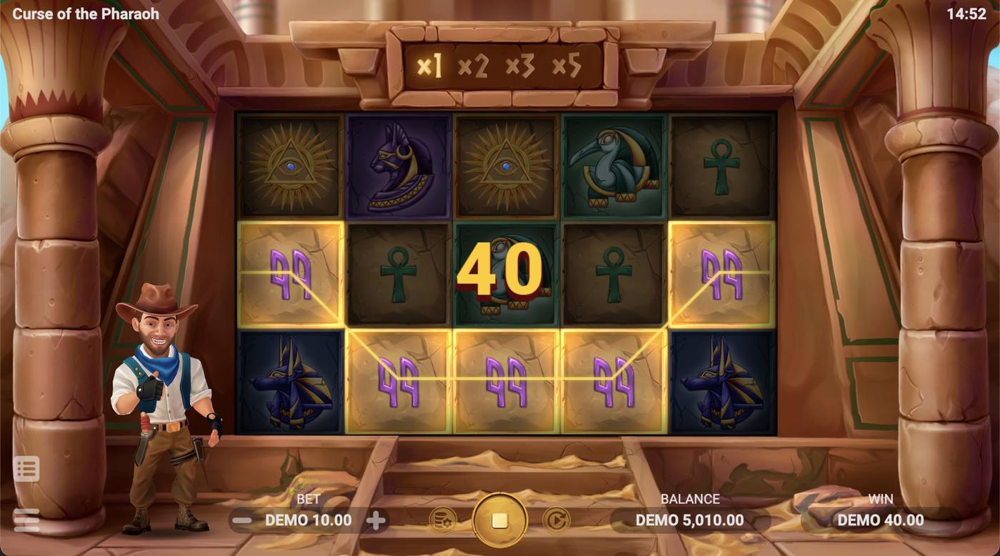Curse of the Pharaoh: image of winning