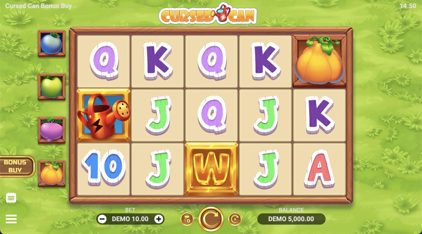 Cursed Can Bonus Buy: image of main menu