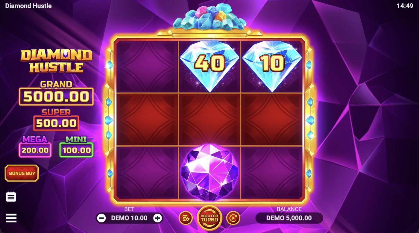Diamond Hustle: image of main menu