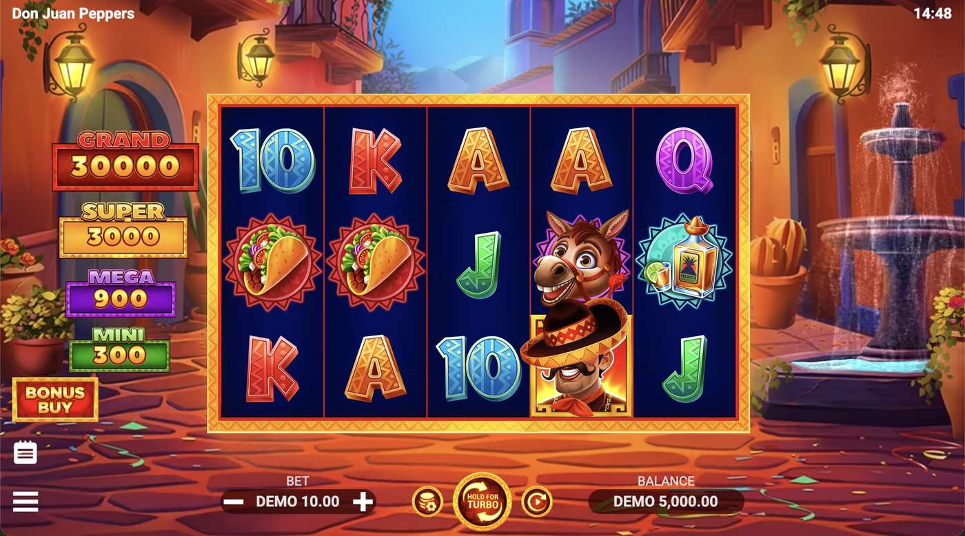 Don Juan Peppers: image of main menu