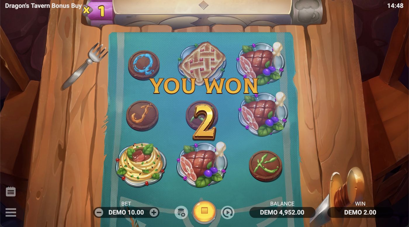 Dragon’s Tavern Bonus Buy: image of winning