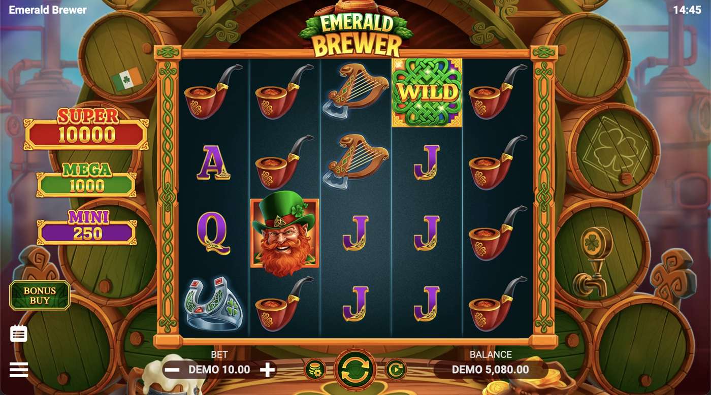 Emerald Brewer: image of main menu