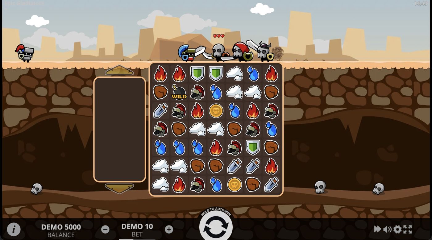 Epic Gladiators: image of main menu