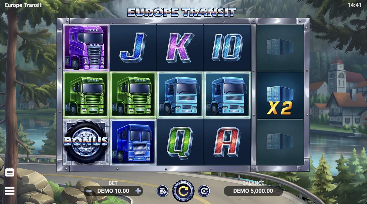 Europe Transit: image of main menu