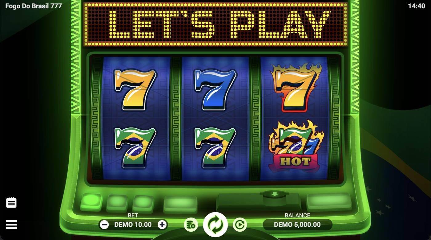 Fogo Do Brasil 777: image of main menu
