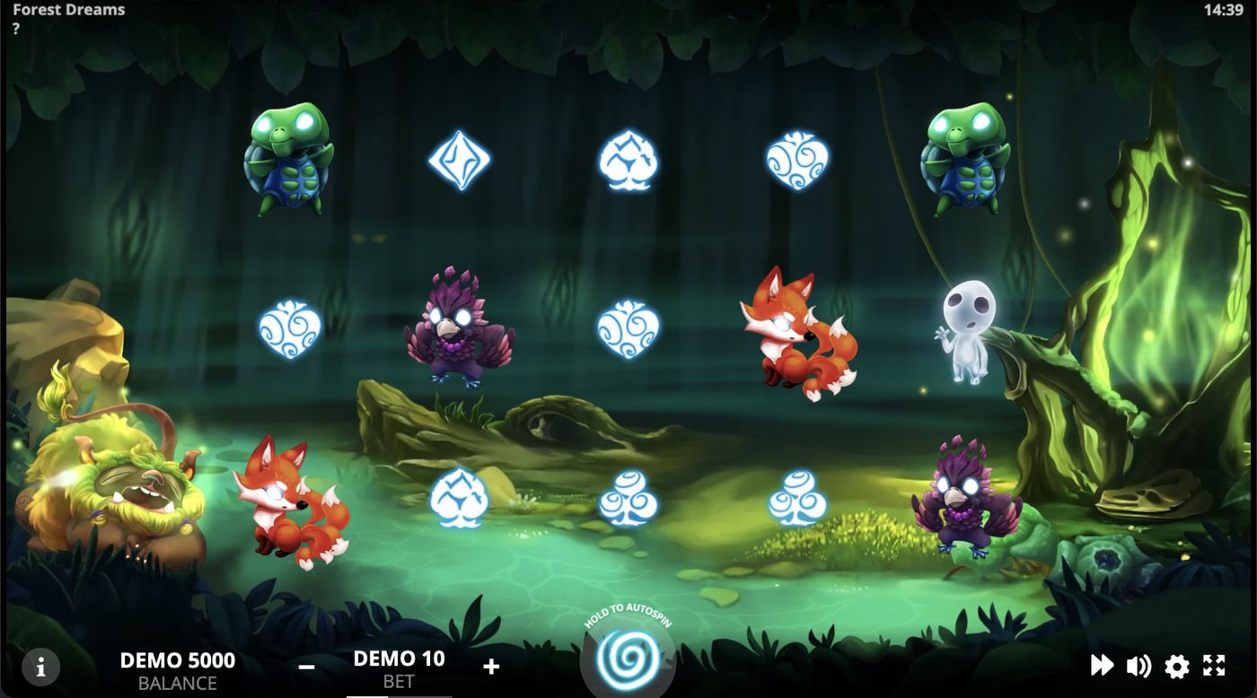 Forest Dreams: image of main menu