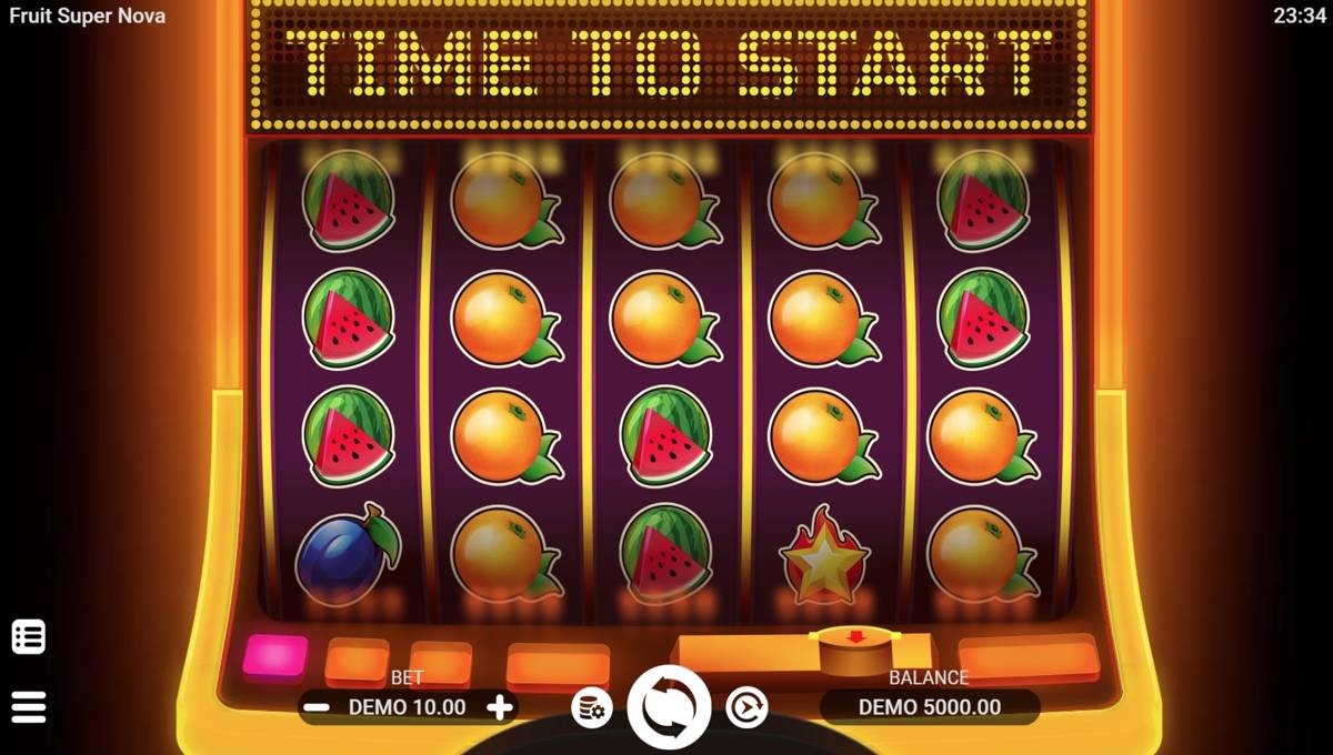 Fruit Nova Super: image of main menu