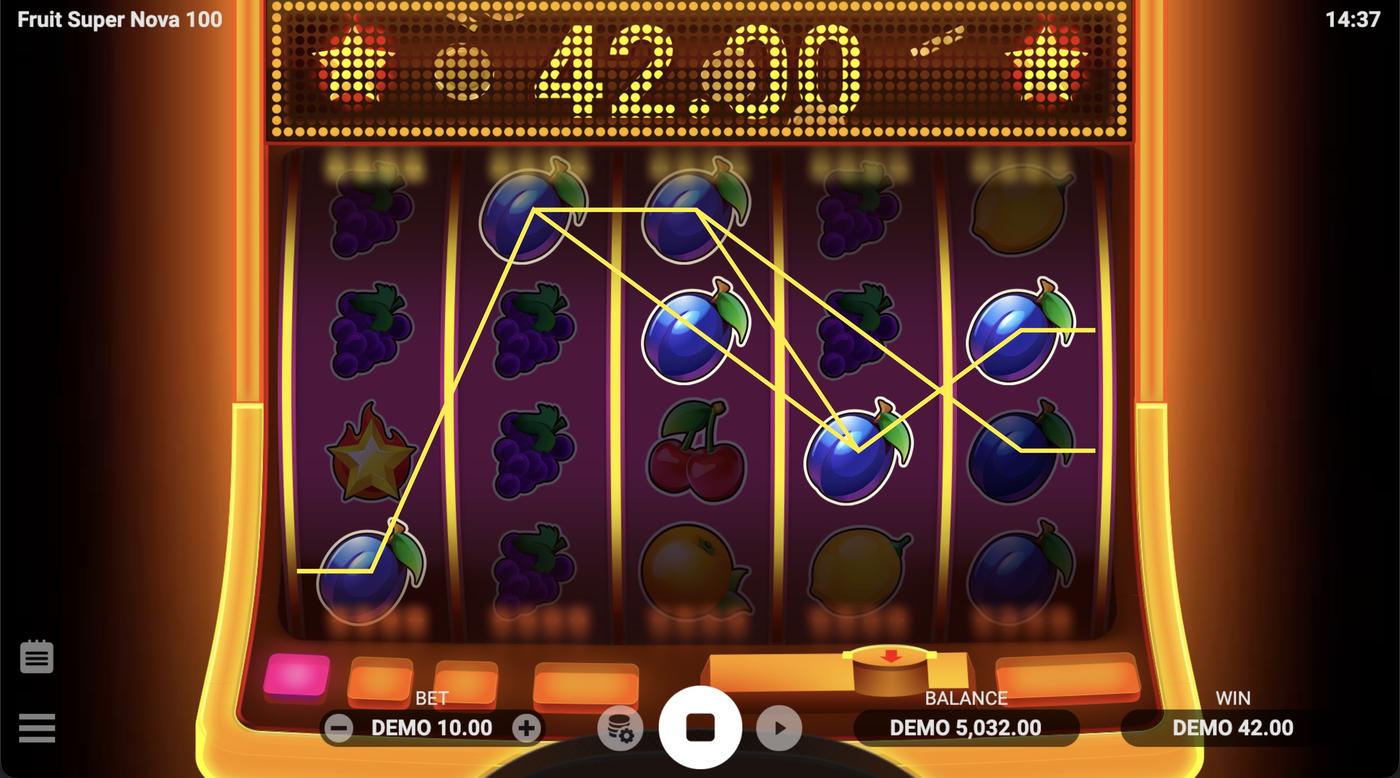 Fruit Super Nova 100: image of winning