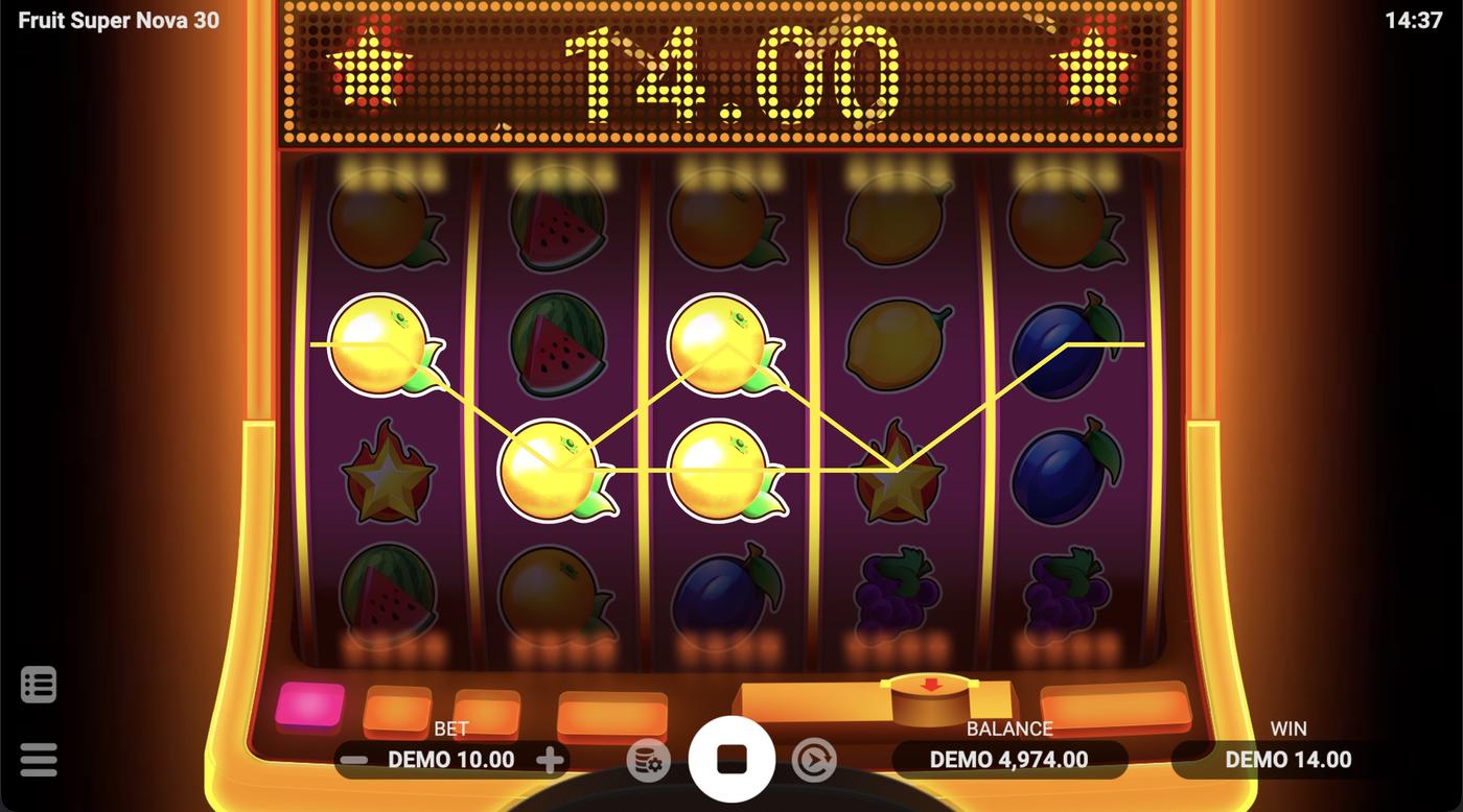 Fruit Super Nova 30: image of winning