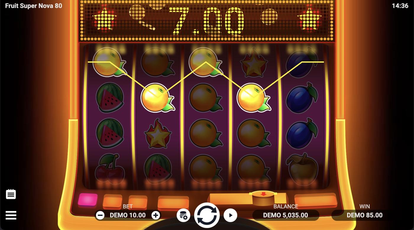 Fruit Super Nova 80: image of winning