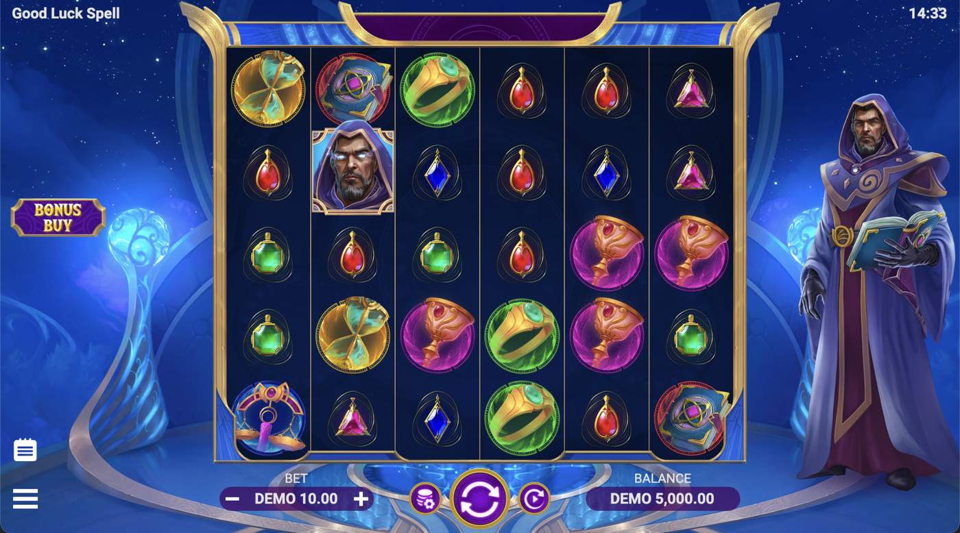 Good Luck Spell: image of main menu