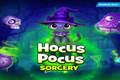 Hocus Pocus Sorcery Online Slot Logo