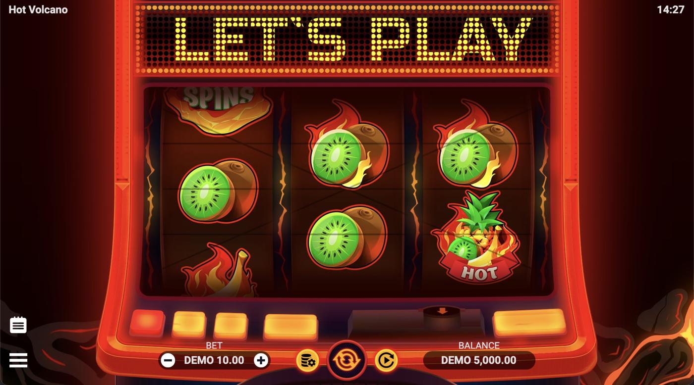 Hot Volcano: image of main menu
