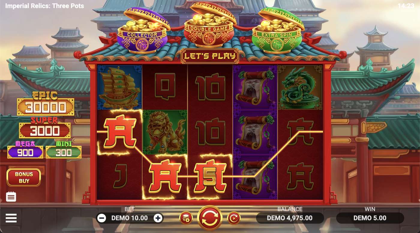 Imperial Relics: Three Pots: image of winning