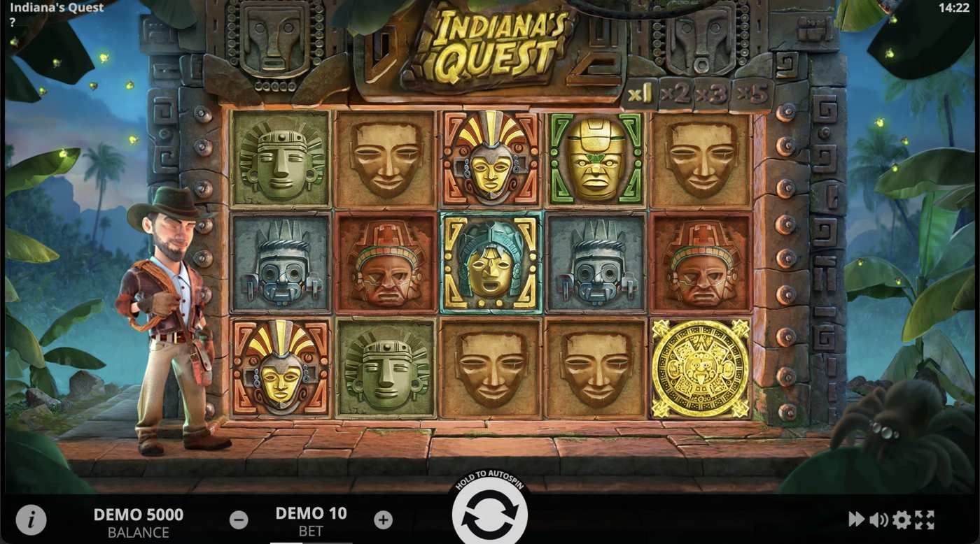 Indiana’s Quest: image of main menu